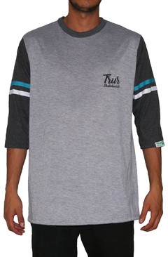 TRUR Skateboards Camiseta 3/4 Lineas Script