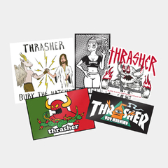 Thrasher Sticker X Toy Machine 5 Pack - comprar online