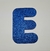 Imagem do Letra, númeors e símbolos em EVA com Glitter Azul Escuro vários tamanhos