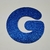 Letra, númeors e símbolos em EVA com Glitter Azul Escuro vários tamanhos - comprar online