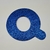 Letra, númeors e símbolos em EVA com Glitter Azul Escuro vários tamanhos na internet