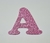Letra EVA com Glitter Rosa 10cm de altura na internet
