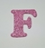 Letra EVA com Glitter Rosa 10cm de altura - comprar online