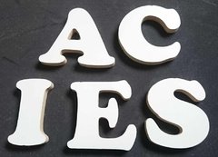 Letras em MDF Branco 5cm de altura e 6mm de espessura