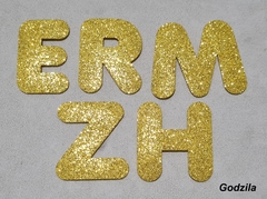 Letras em EVA com Glitter 12cm de altura - comprar online