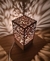 Luminária Decoração Arabesco 24cm Em Mdf Cru C/ Elétrica para Quartos e Salas