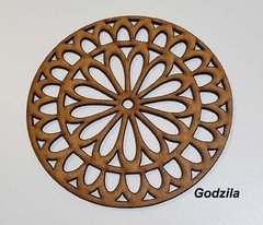 Mandala 4 MDF cru 3mm espessura