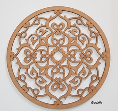 Mandalas 20cm MDF 3mm cru - www.godzila.com.br