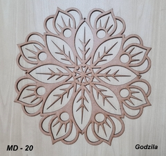 Mandalas 20cm MDF 3mm cru - loja online