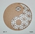 Mandalas 20cm MDF 3mm cru