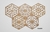 Painel decorativo Cobogó Hexagonal PH-14 3mm espessura Mdf Cru - comprar online