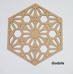 Painel Decorativo Cobogó  Hexagonal PH-22 MDF cru 3mm de espessura