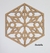 Painel Decorativo Cobogó Hexagonal PH-24 MDF cru 3mm de espessura