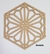 Painel Decorativo Cobogó  Hexagonal PH-25 MDF cru 3mm de espessura