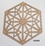 Painel Decorativo Cobogó  Hexagonal PH-16 MDF cru 3mm espessura