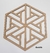 Painel Decorativo Cobogó  Hexagonal PH-19 MDF Cru 3mm de espessura