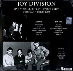 Joy Division - Live at University of London Union, Febryary the 8th 1980 (VINIL) - comprar online