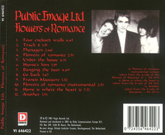 Public Image Ltd. ‎– Flowers Of Romance (CD) - comprar online