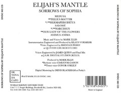 ELIJAH´S MANTLE - SORROW OF SOPHIA (CD) - comprar online