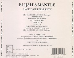 ELIJAH´S MANTLE - ANGELS OF PERVERSITY (CD) - comprar online