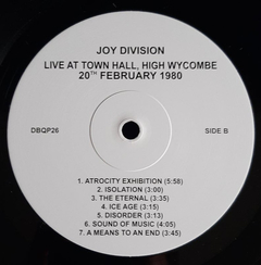 Joy Division – Live At Town Hall, High Wycombe 20th February 1980 (VINIL) na internet