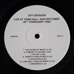 Joy Division – Live At Town Hall, High Wycombe 20th February 1980 (VINIL) - WAVE RECORDS - Alternative Music E-Shop