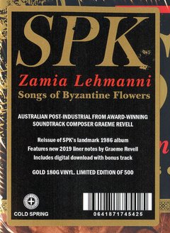 SPK ‎– Zamia Lehmanni (Songs Of Byzantine Flowers) (VINIL) - loja online
