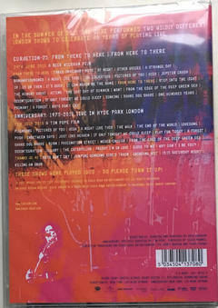 The Cure ‎– 40 Live (Curætion-25 + Anniversary) (DVD DUPLO) - comprar online
