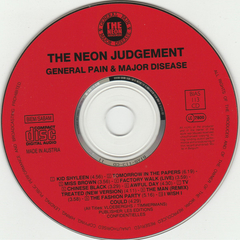 The Neon Judgement ‎– General Pain & Major Disease (CD) NOVO na internet
