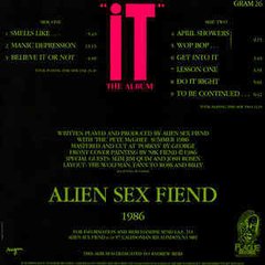 Alien Sex Fiend - "It" The Album (VINIL) - comprar online