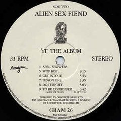 Alien Sex Fiend - "It" The Album (VINIL) - WAVE RECORDS - Alternative Music E-Shop