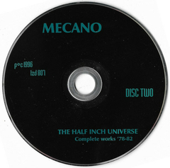 Mecano – The Half Inch Universe (Complete Works '78 - 82) (CD DUPLO) - loja online