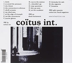 Coïtus Int. ‎– 1980-1982 (CD) - comprar online