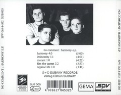 NO COMMENT - HARMONY EP (CD) - comprar online
