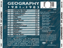 Front 242 – Geography (CD) - comprar online