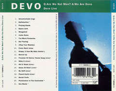 Devo – Q: Are We Not Men? A: We Are Devo / Devo Live (CD) - comprar online