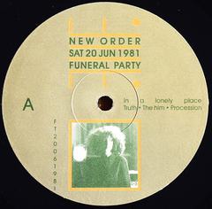 New Order ‎– Sat 20 Jun 1981 Funeral Party (VINIL) na internet