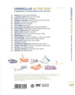 COMPILAÇÃO - Umbrellas In The Sun - A Crepuscule / Factory Benelux DVD 1979-1987 (DVD) - comprar online