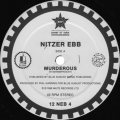 Nitzer Ebb – Murderous (12" VINIL) - WAVE RECORDS - Alternative Music E-Shop
