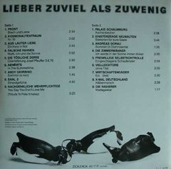 Compilação - Lieber Zuviel Als Zuwenig (VINIL) - comprar online