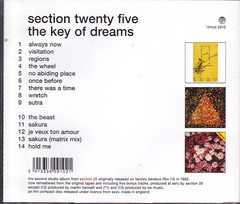 SECTION 25 - THE KEY OF DREAMS (CD) - comprar online