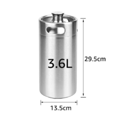 Mini Keg 3,6lt Barril Solo