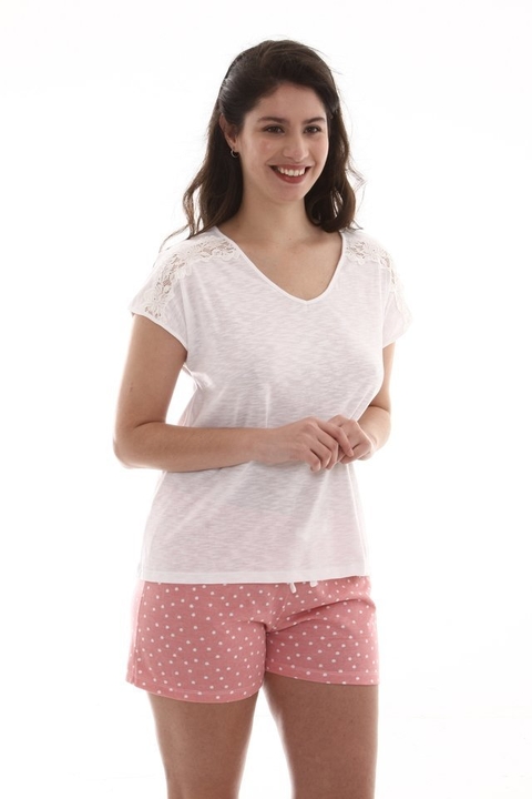 Pijama Lunares Rosa - 12605