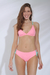 Malla Bikini. Con Tiras Cruzadas En La Espalda y Al costado de La Bombacha Culotte. Color Rosa Pastel. Art PR50153