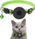 Collar Reflectante para Gato porta AirTag Verde