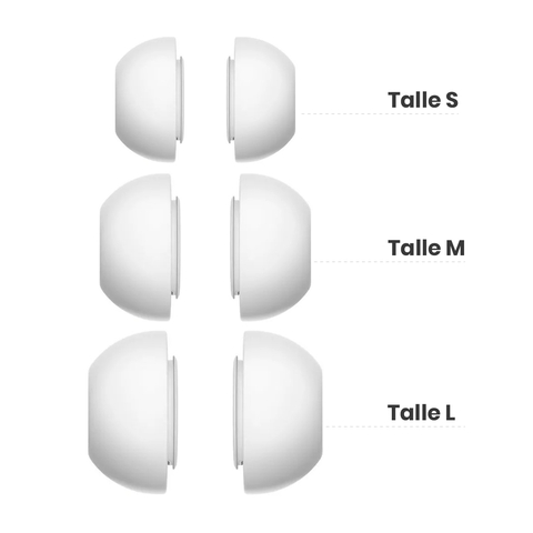 Kit Almohadillas Repuesto compatible con AirPods Pro Talle S M L