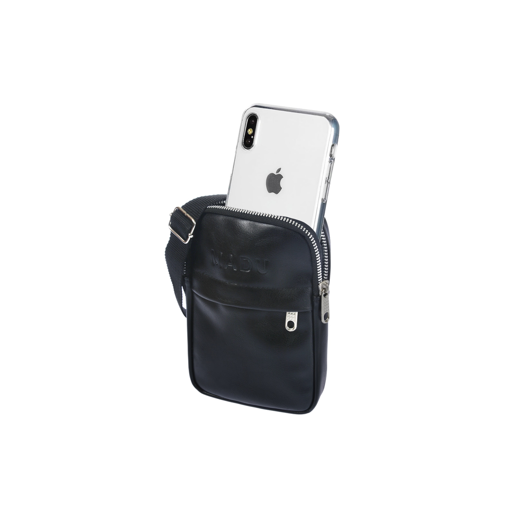 Cartera Porta Celular Bandolera Morral Tarjetas Eco Cuero Pu