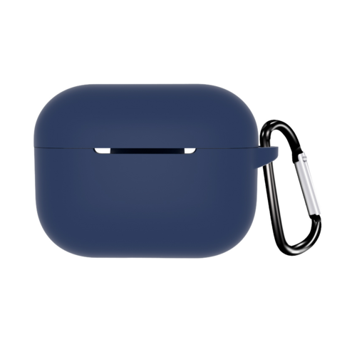 Estuche de Silicona Azul Para AirPods Pro con gancho