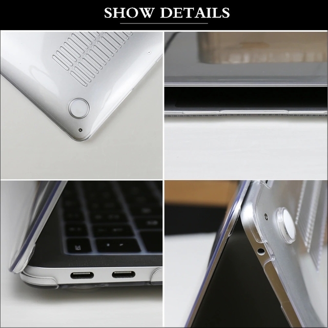 Hard Case Transparente Mac Pro Retina 13 Intel y M2