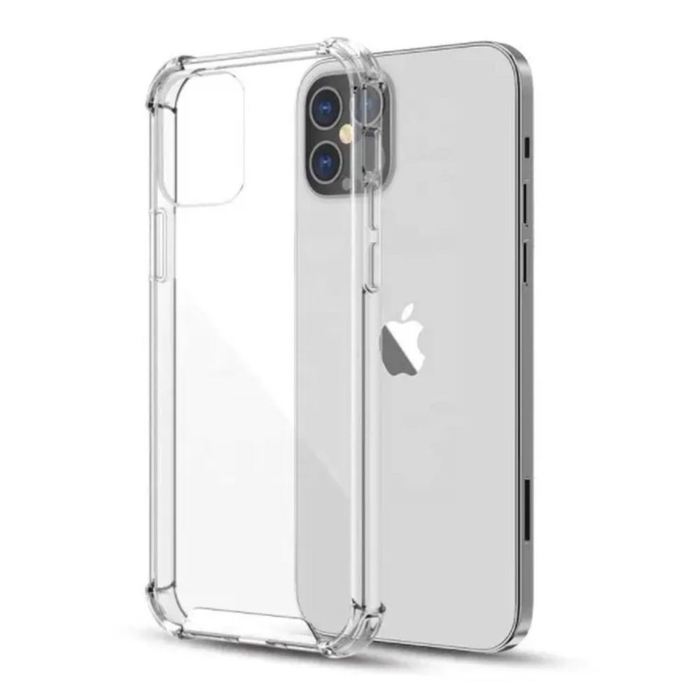 Mica + Funda Iphone 12 Pro Max Transparente Anti Golpes